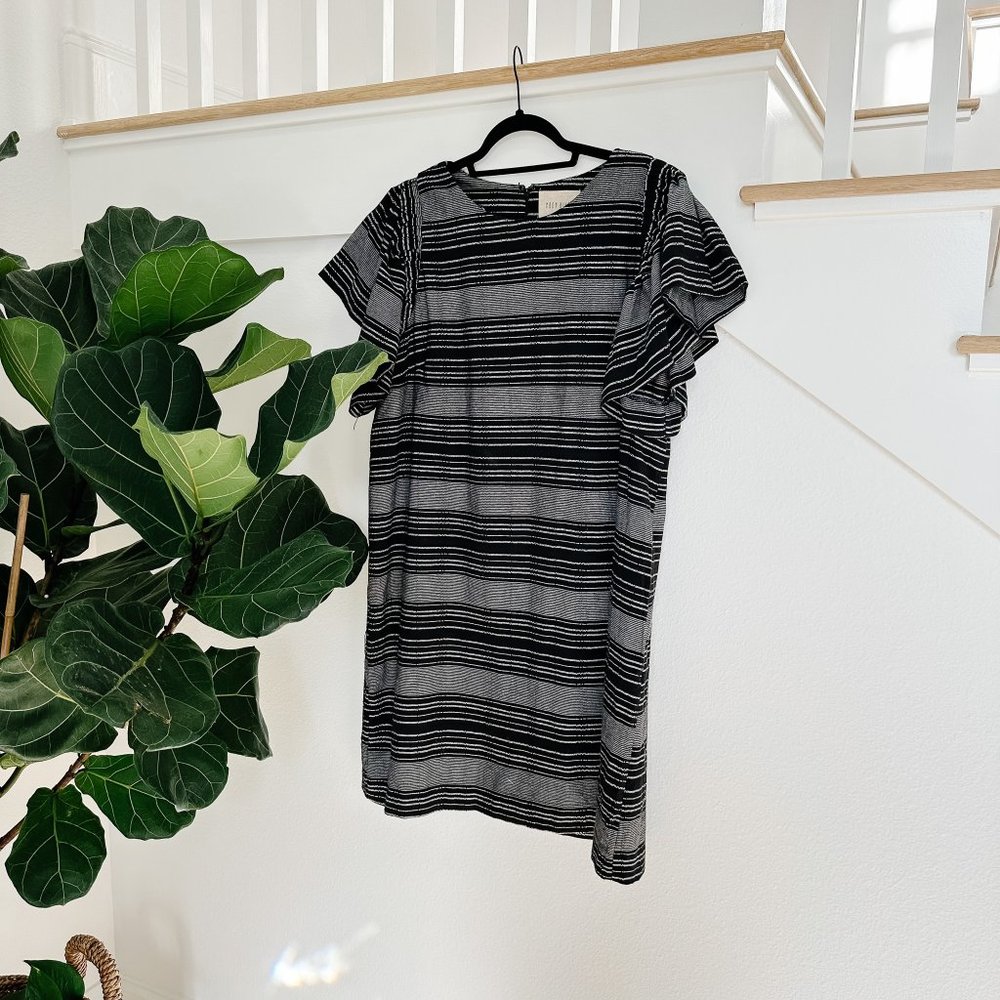 Anthropologie Moon River Denmark Striped Tunic Dress Size L